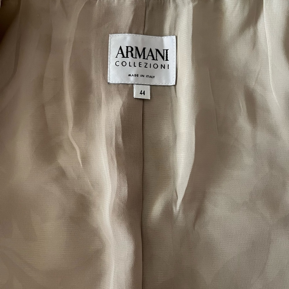 Armani Floral Champagne & Beige Patterned Jacket Sz 44 - Picture 4 of 7